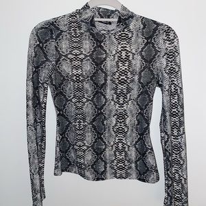 Shein snake print long sleeve